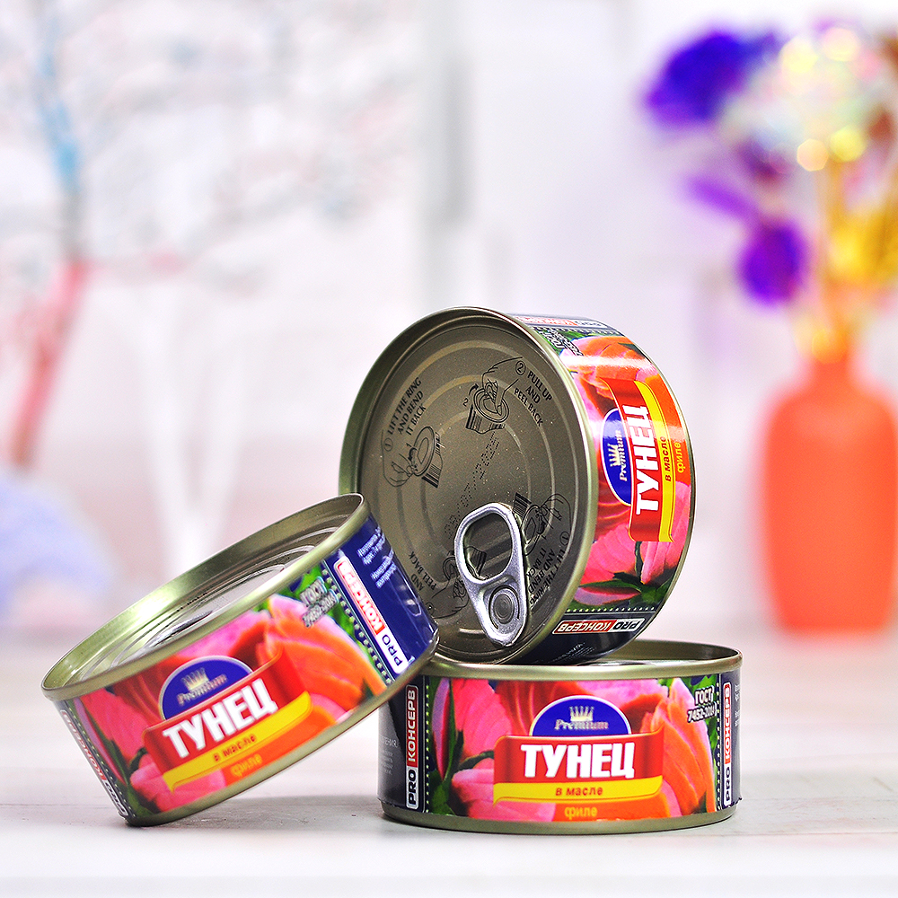 俄罗斯原装进口金枪鱼罐头185克/罐