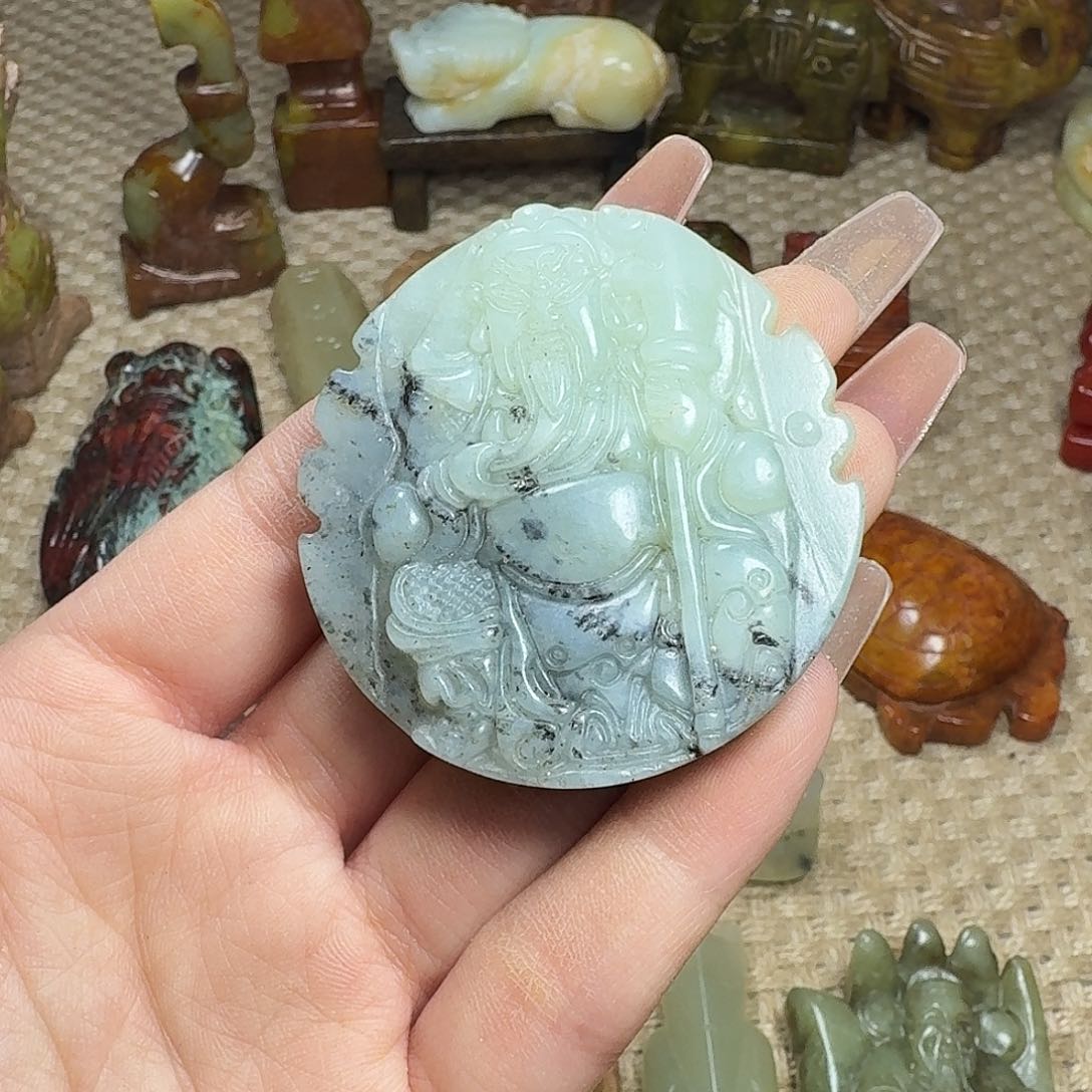 白玉菩提吊坠挂件