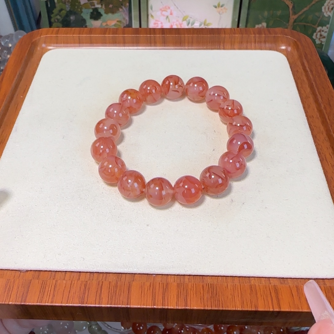 Q***姐玛瑙/玉髓未镶嵌手串