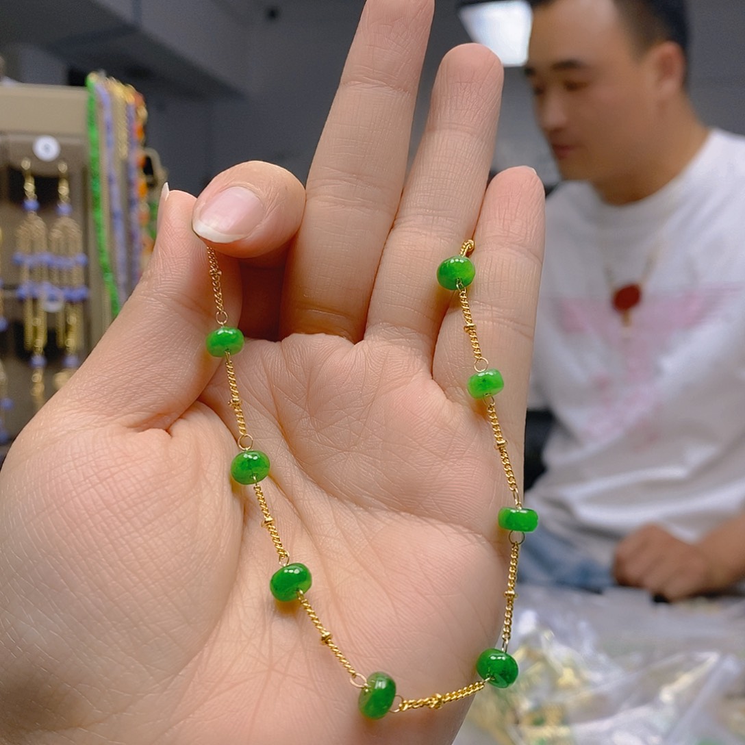 合金手链翡翠翡翠