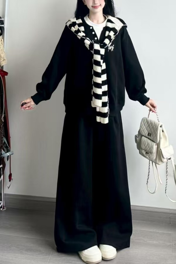 甜美慵懒假两件睡衣女秋季披肩长裤家居服