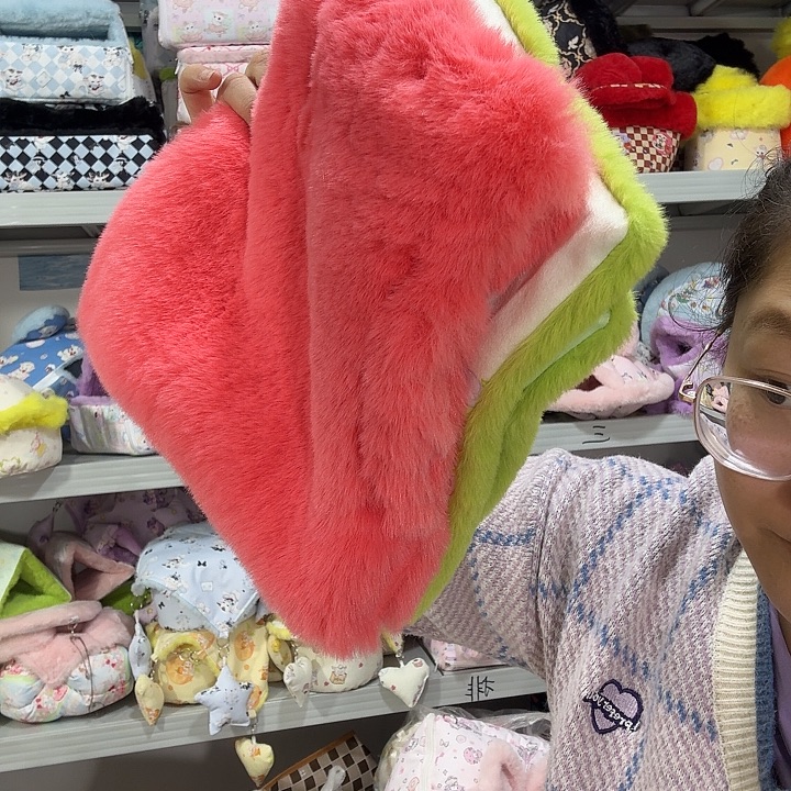 绒绒兔专拍大长毛手巾