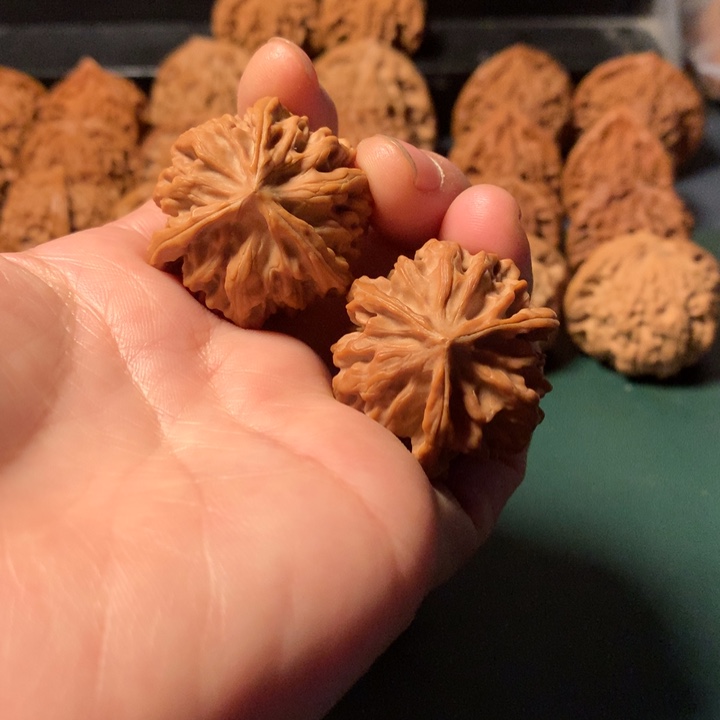 吊坠文玩核桃岐山三棱34