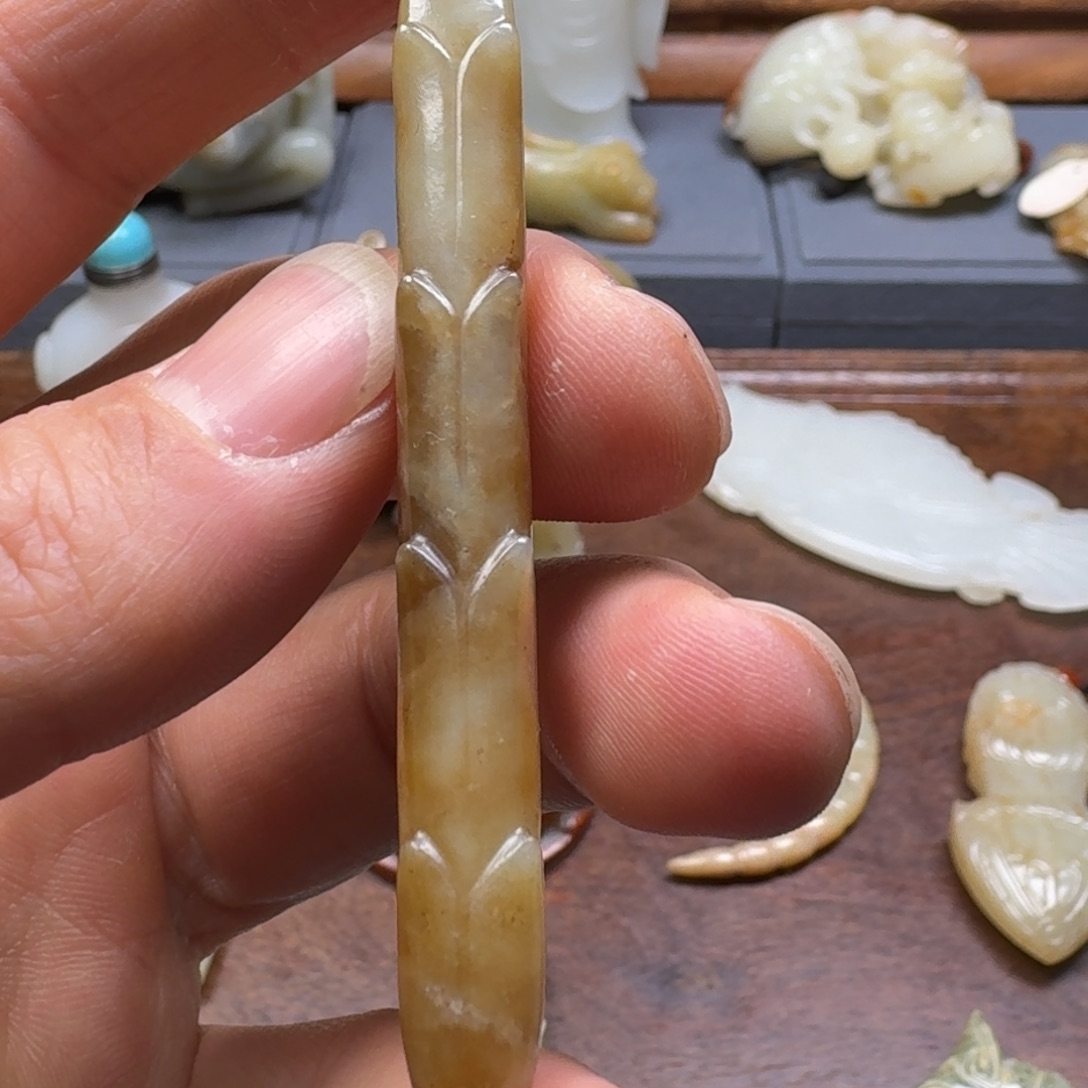 和田玉挂件未镶嵌崔*鱼