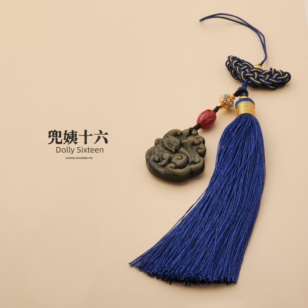 定制版小凤九黑曜岩石挂件车挂（多样性发一）