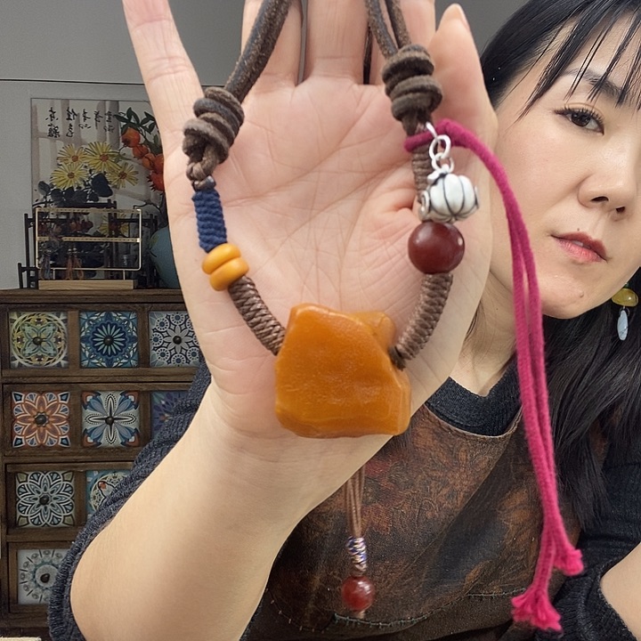 蜜蜡项链未镶嵌项链