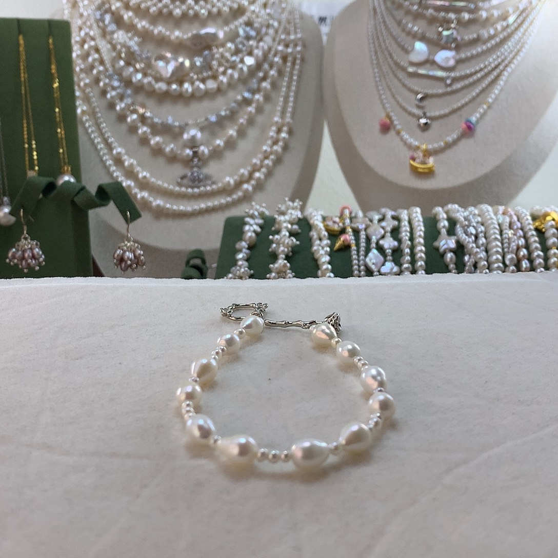 合金淡水珍珠手绳