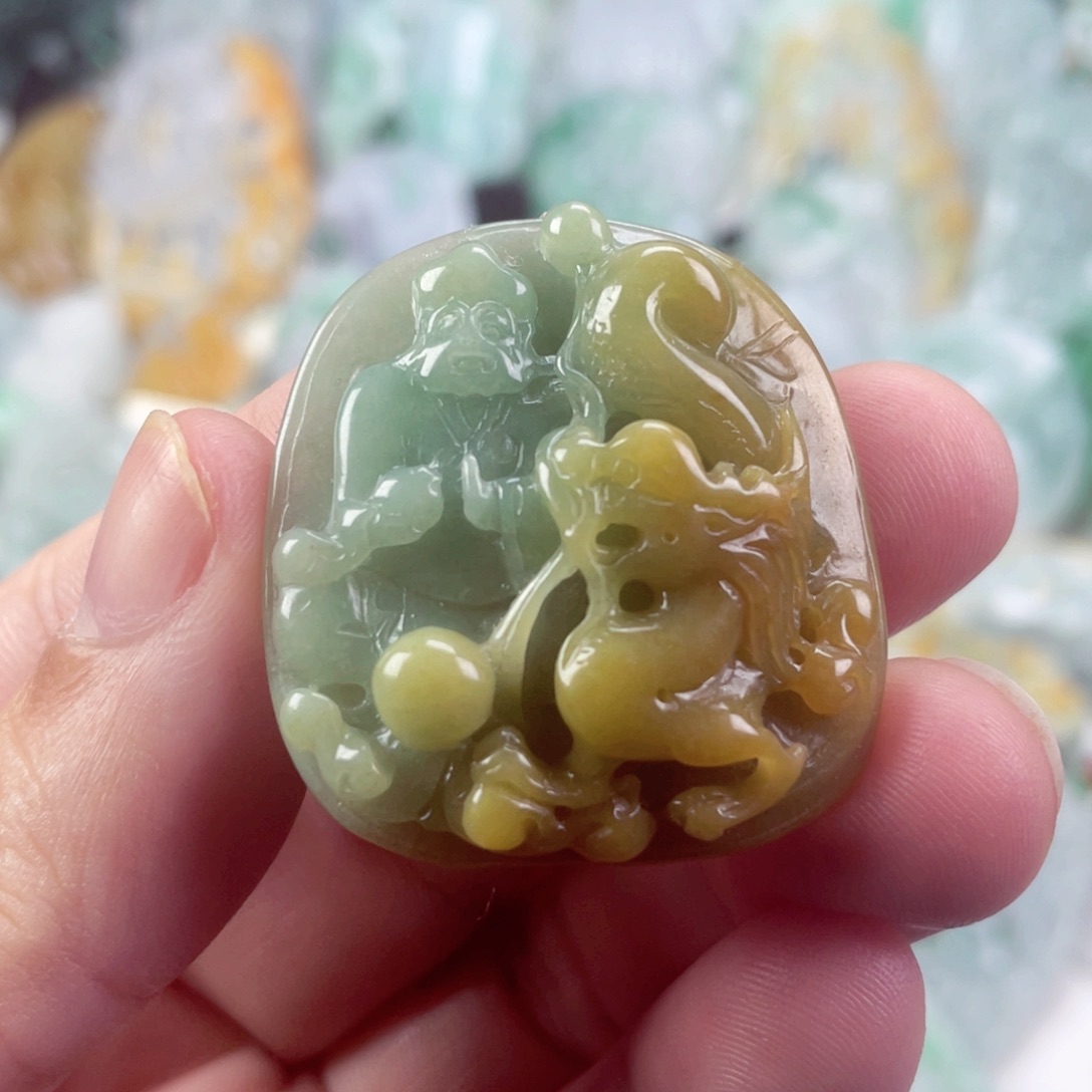 翡翠未镶嵌吊坠(不含链)