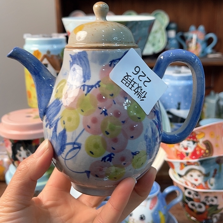 陶景德镇釉下手绘陶瓷 