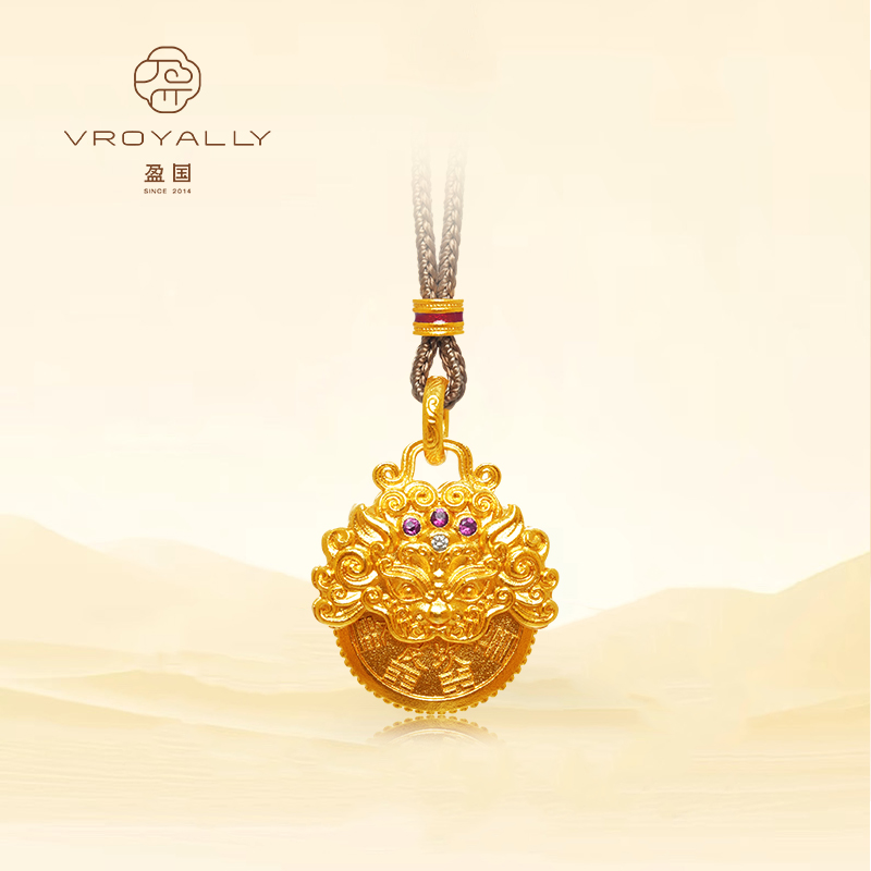 【赤焰灵狮】VROYALLY/盈国唐狮镶钻山鬼花钱坠