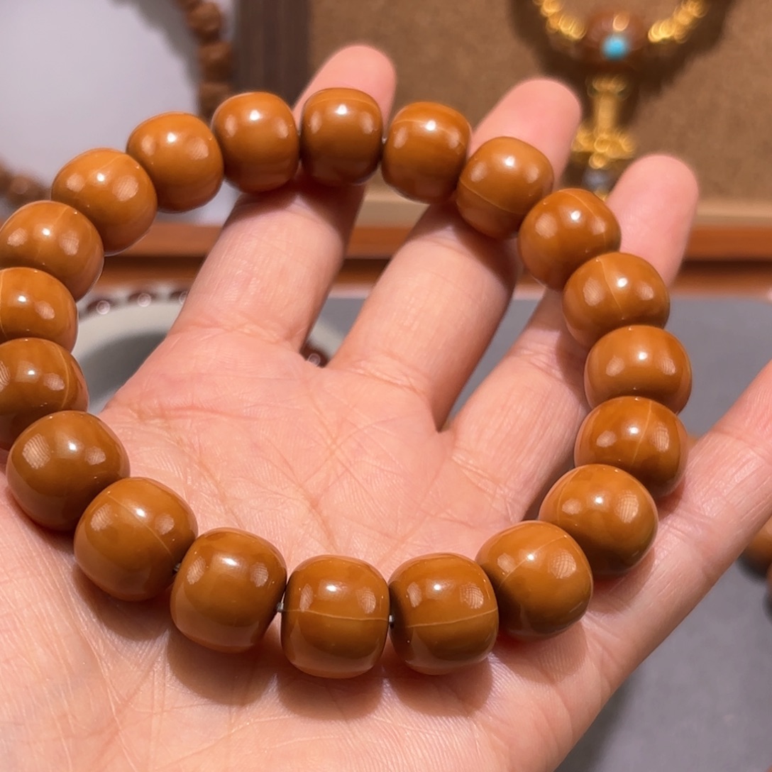 猴头核桃吊坠聚宝盆老型14手串