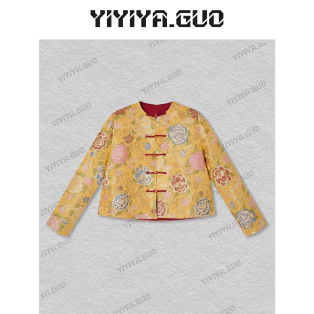yiyiya.Guo艺艺吖【非遗织金云锦·国色天香】新中式外套2725SS52