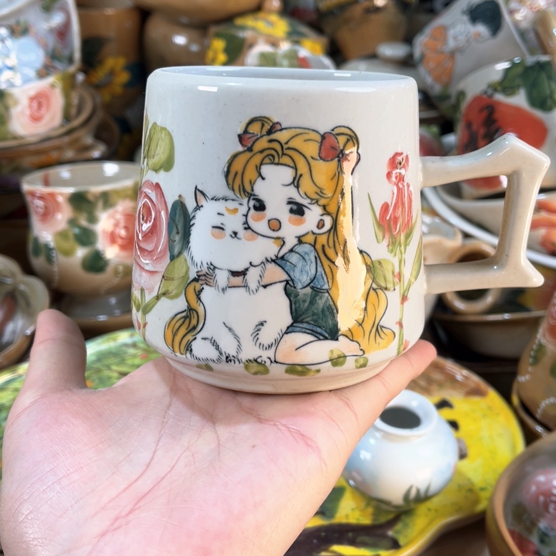 景德镇手工手绘杯