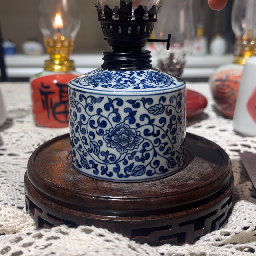 摆件景德镇陶瓷香薰灯