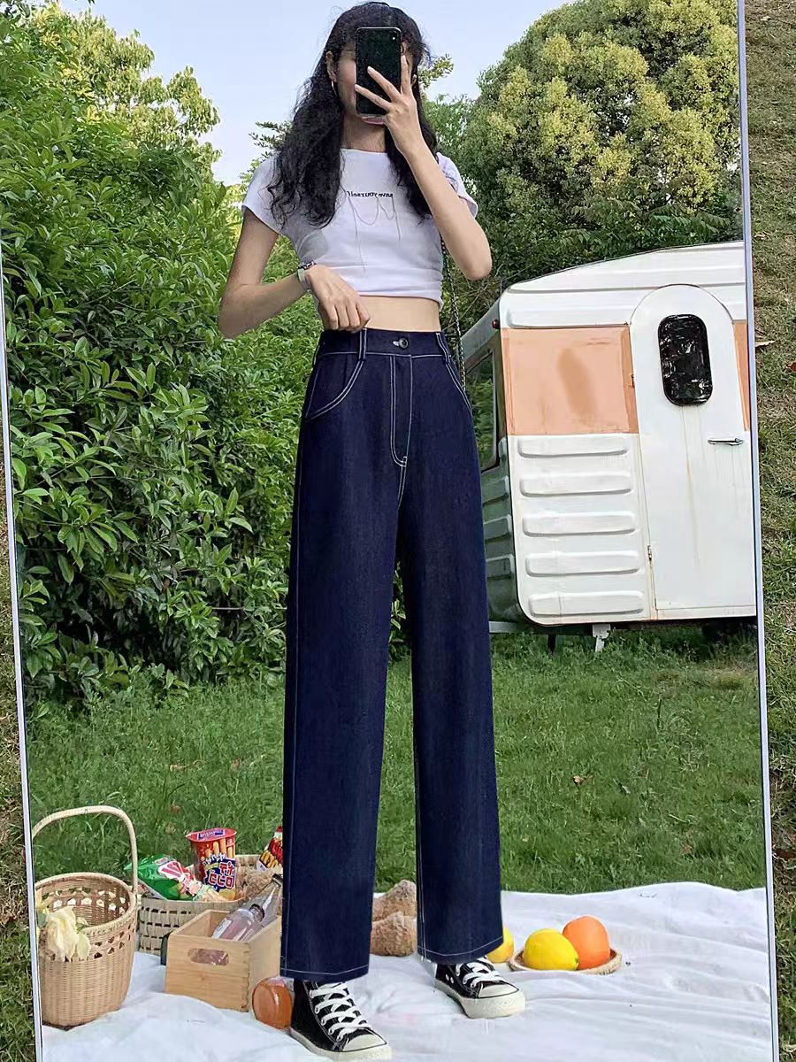 703/31-186/129-9 女夏高腰弹力宽松显瘦薄款休闲裤