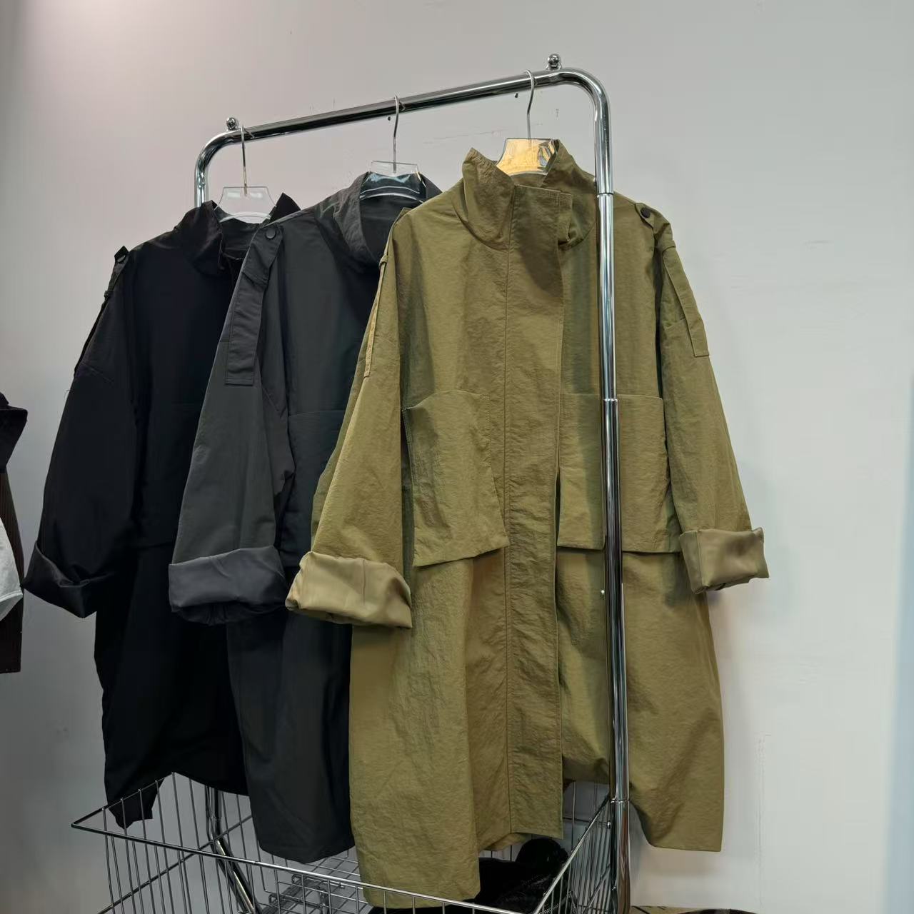 【雪儿推荐】3312潮牌设计师春季休闲百搭小众纯色外套