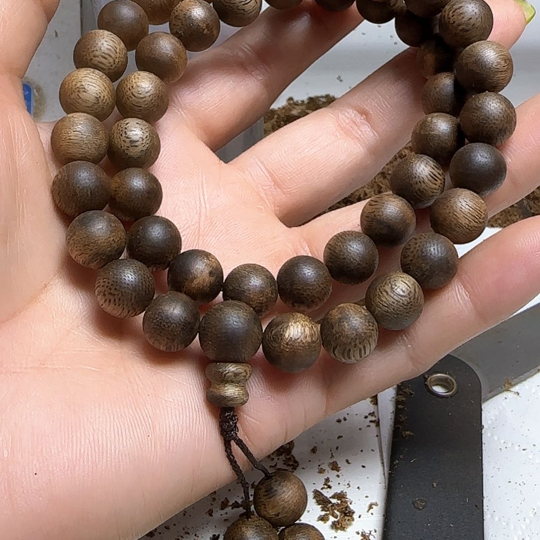 手串沉香木泥*侽绿棋楠沉香1.0手持18克