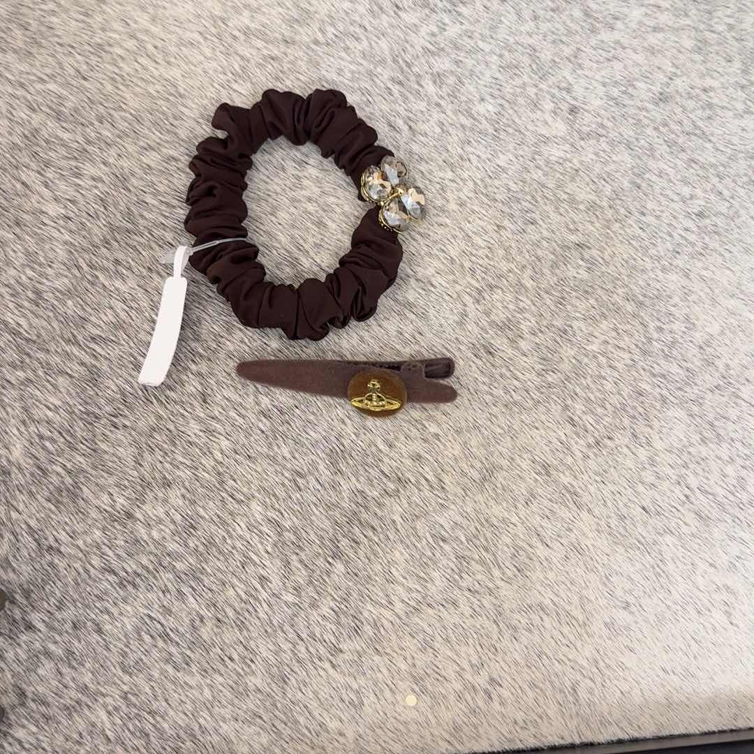 皮质铁合金发夹发圈