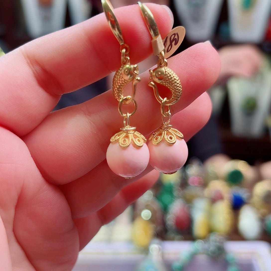 耳环贝壳未镶嵌国风