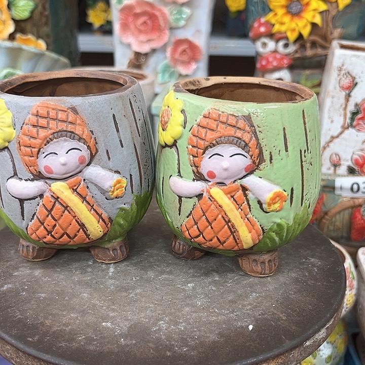 紫砂花盆粗陶材质多肉花盆