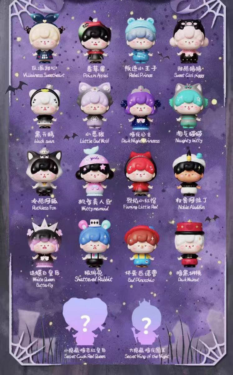 （拆盒）munmun暗黑童话系列潮玩萌粒盲盒手办摆件（上大学）