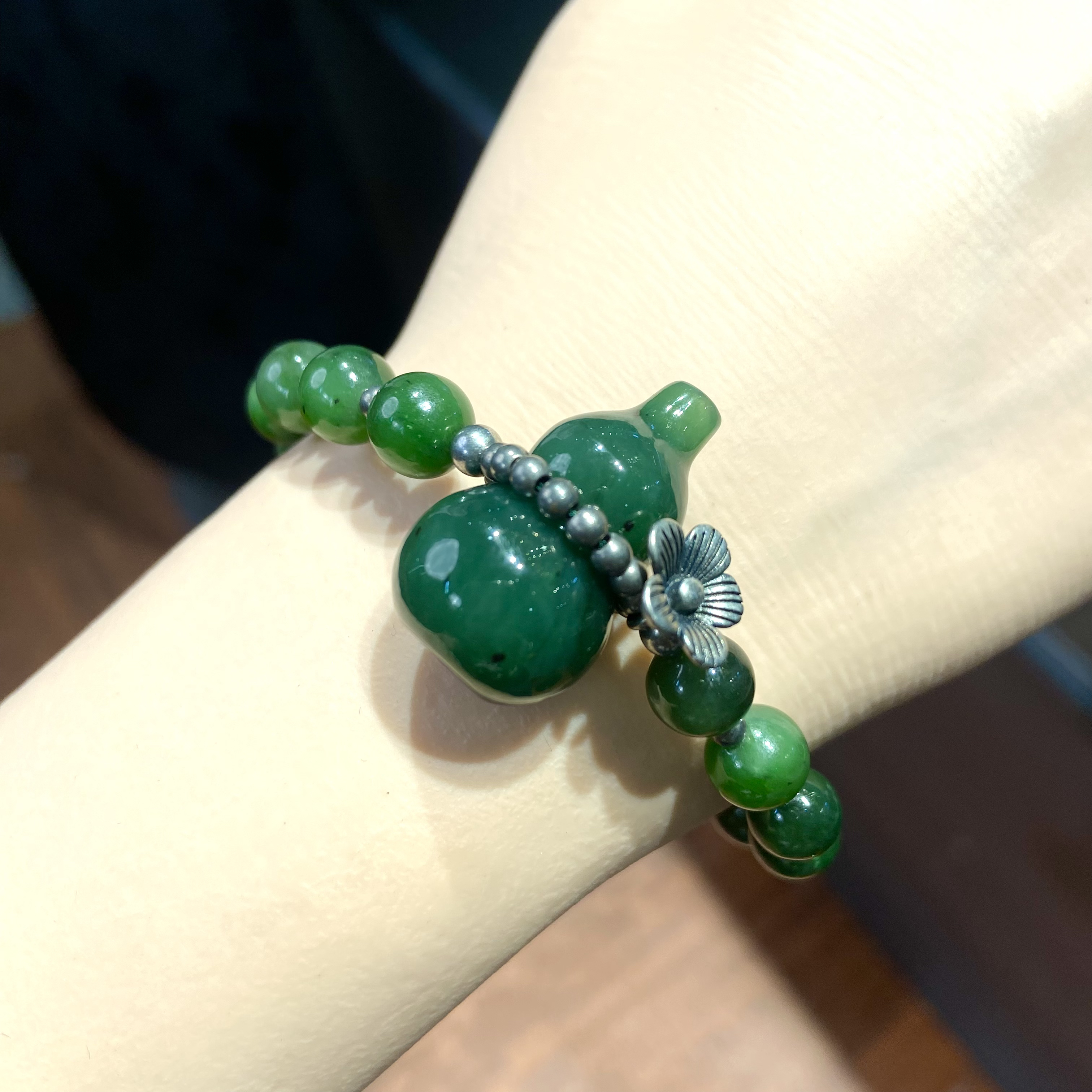 和田玉碧玉葫芦手串手链