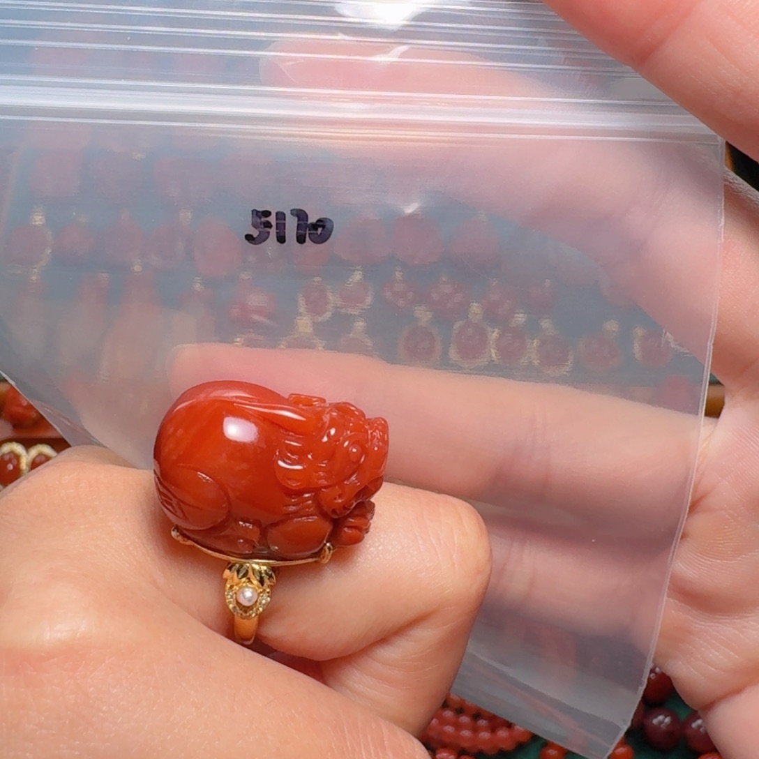 南红玛瑙南红银S925镶嵌