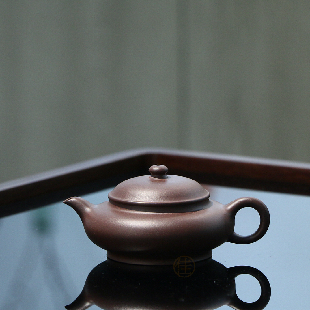 吃茶乐土-全手工 卧龙先生 原矿底槽清 150毫升 宜兴紫砂壶