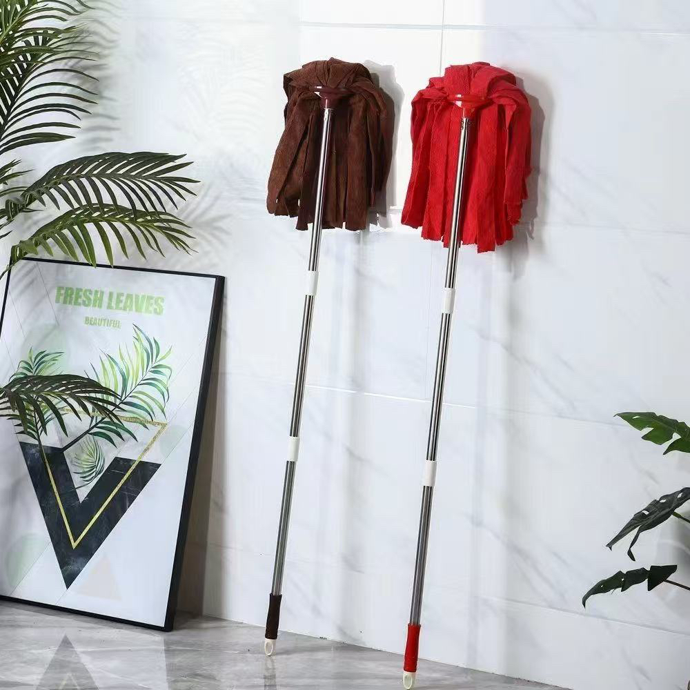 家用老式地拖毛巾布拖把拖把拧水拖把传统大号吸水