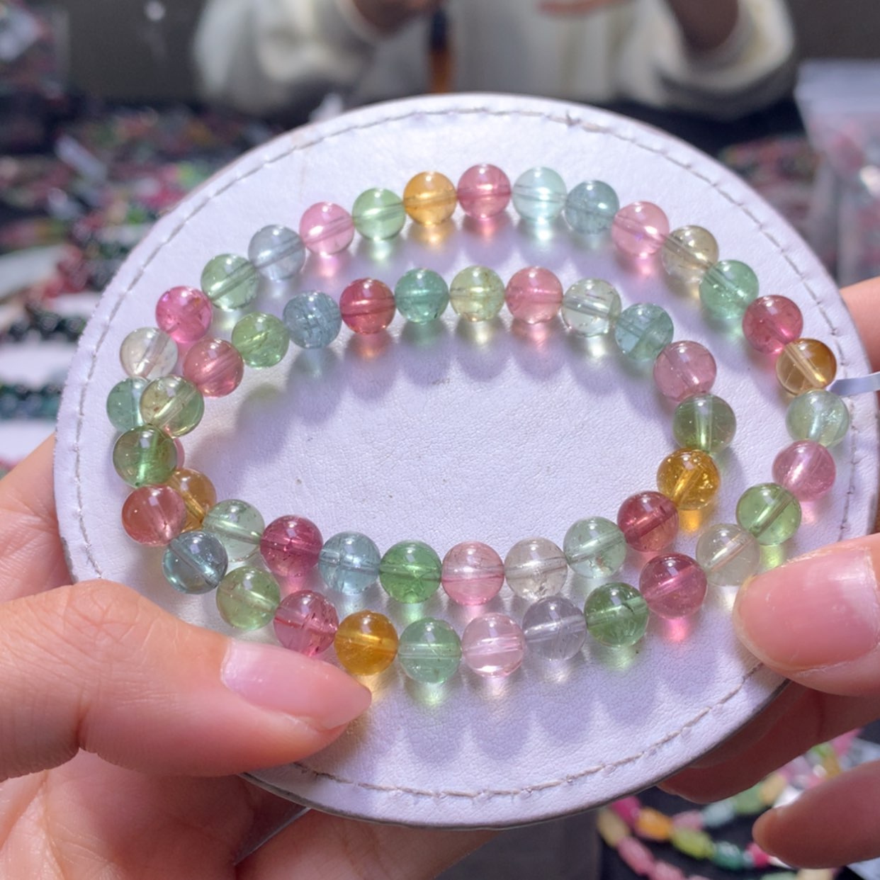 【闪购商品】未镶嵌手串碧玺7.2mm净体