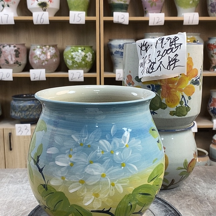 缸1st景德镇陶瓷花盆