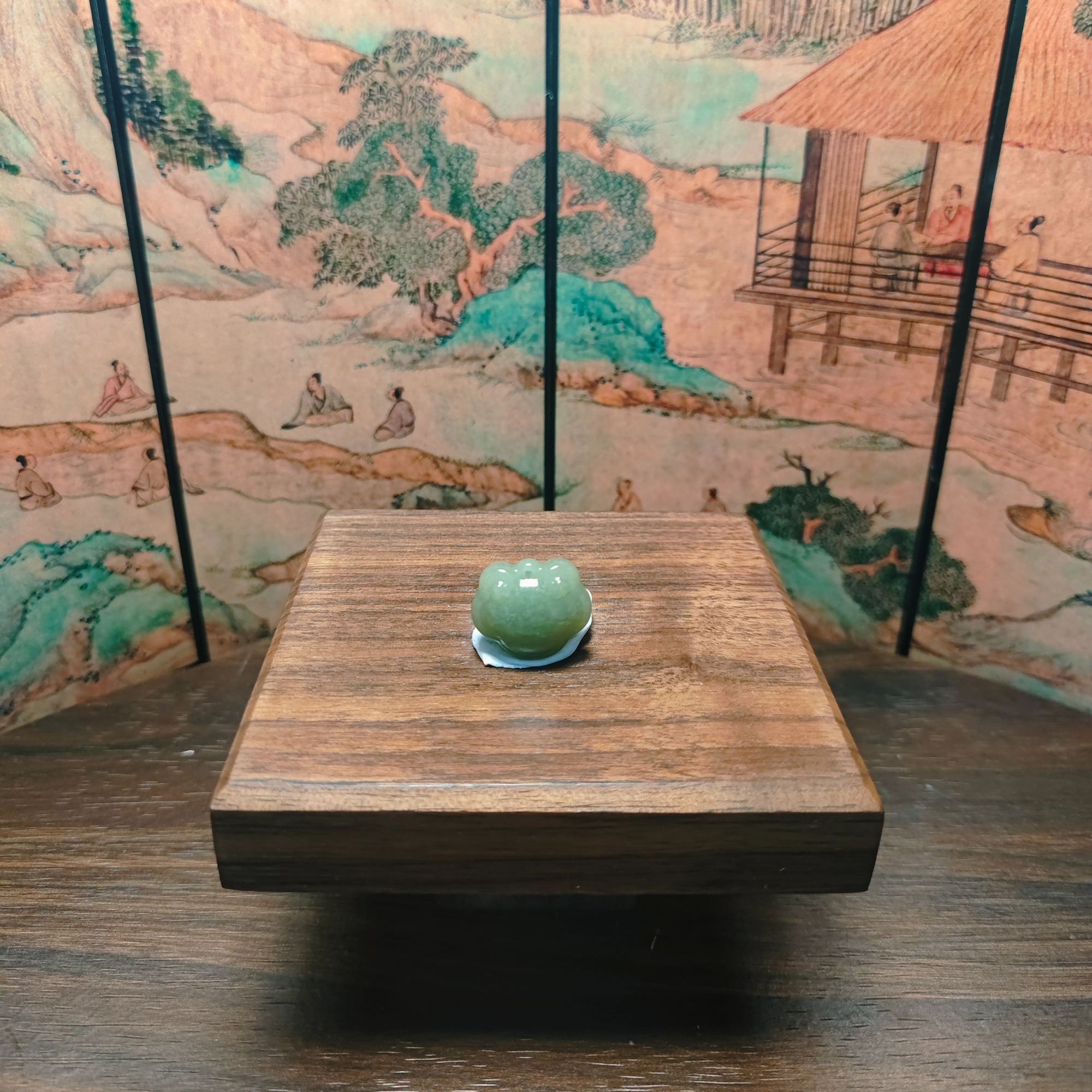 L和田玉平安锁吊坠3942