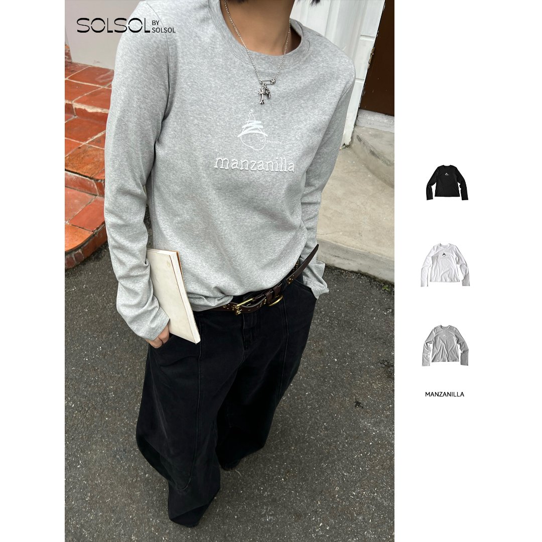 MANZANILLA 设计师品牌25秋冬新款鸭梨印花珠绣正肩TSOLSOL买手店