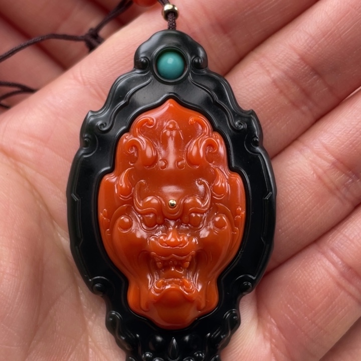 南红玛瑙吊坠未镶嵌