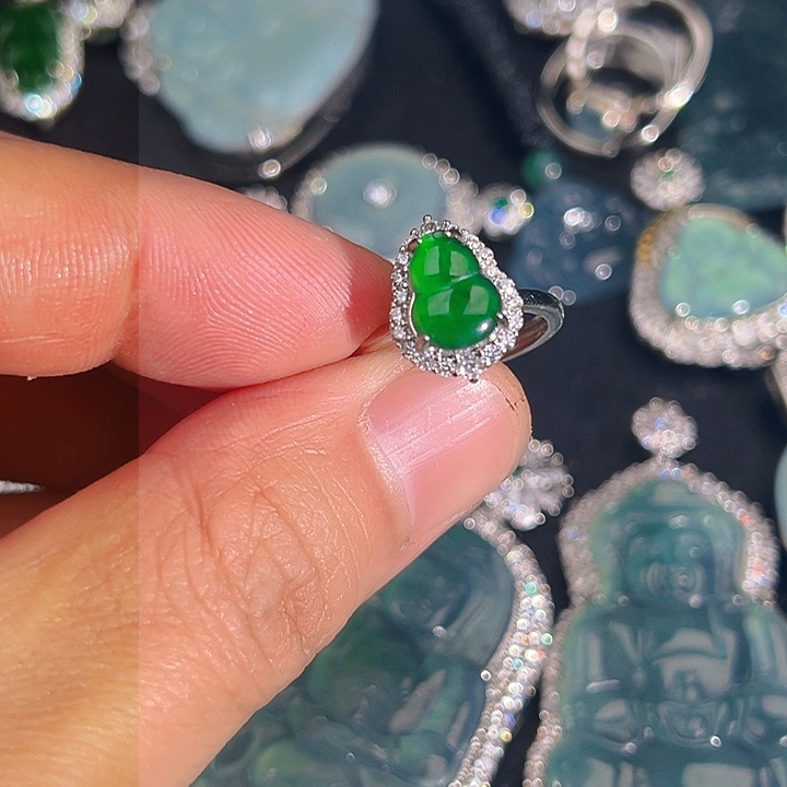 翡翠颈饰未镶嵌2555，