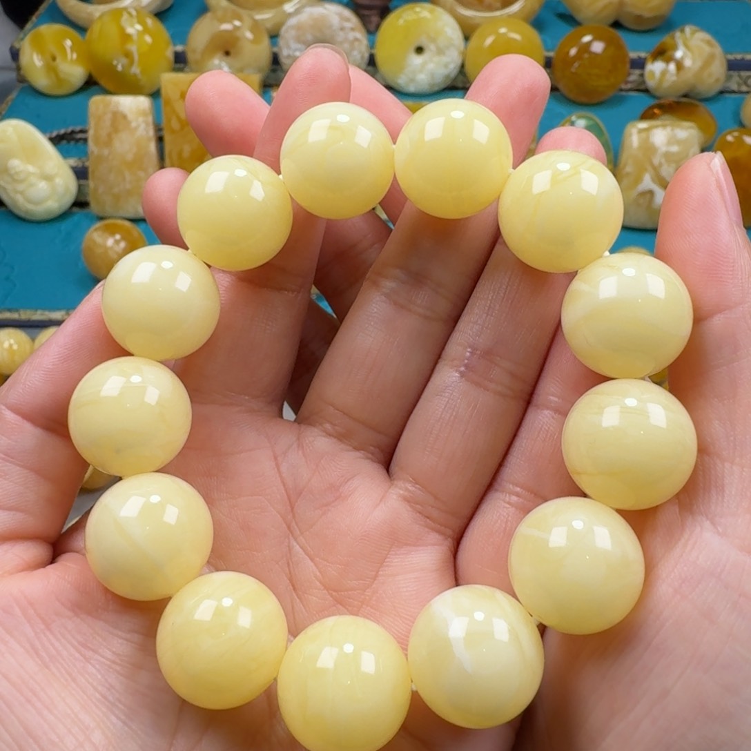 蜜蜡手链未镶嵌蜜蜡