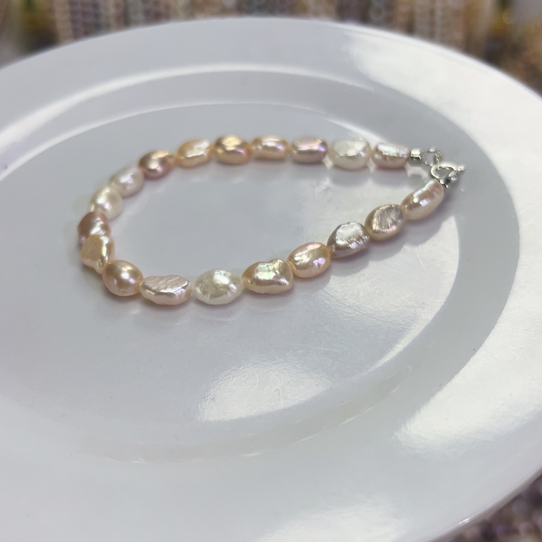 手绳淡水珍珠钛钢