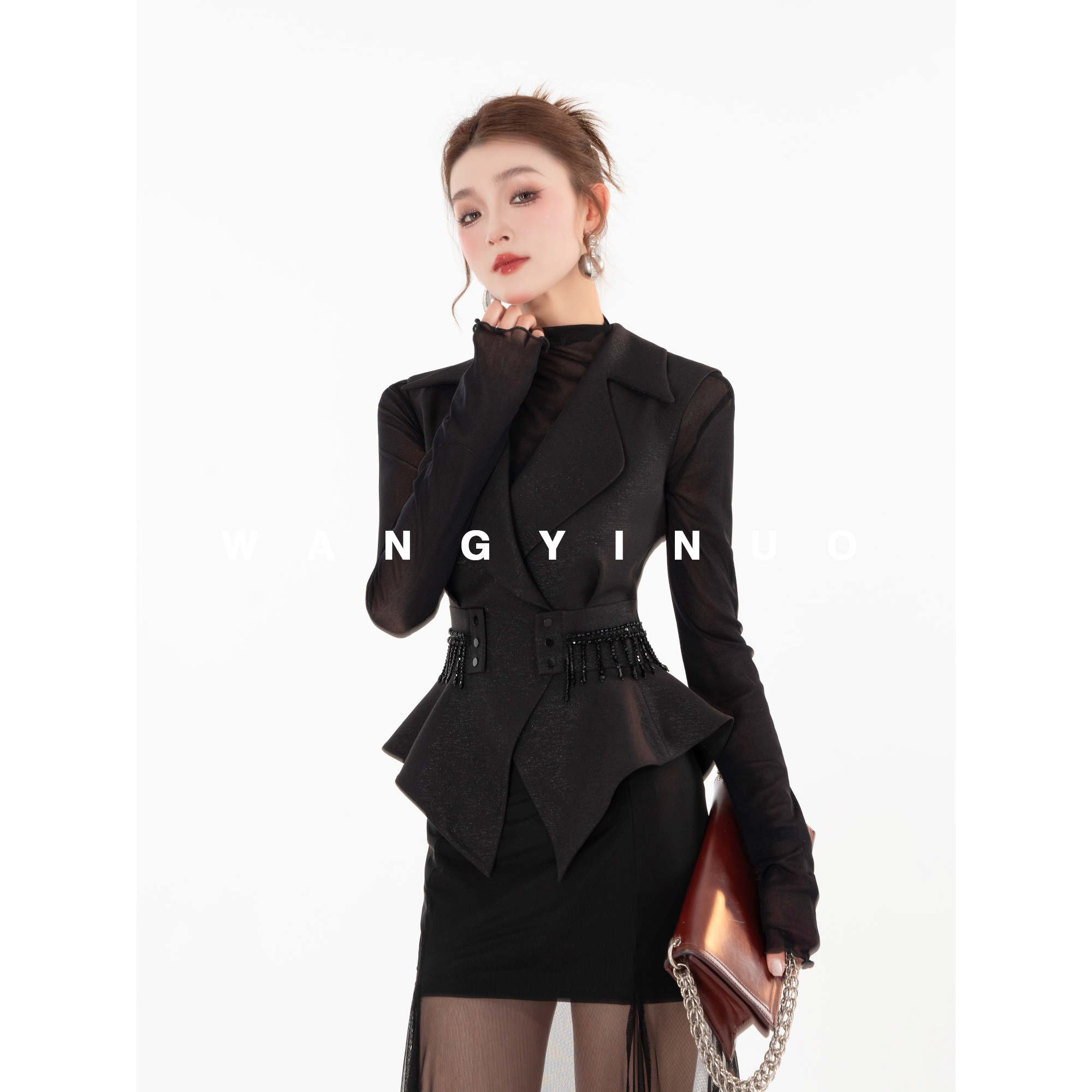 MD定制·依诺【梦境回廊】2025春款穿搭显瘦西装马甲手工设计款外套