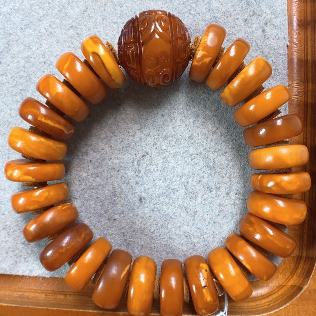 蜜蜡手串未镶嵌蜜蜡手串