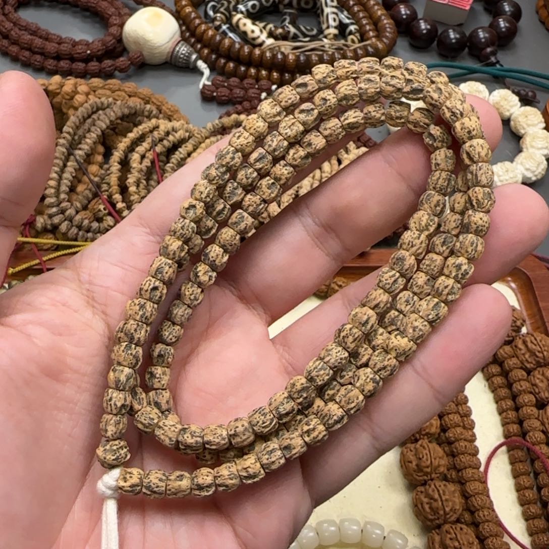 柏香籽/百香籽吊坠【藏式深坑多棱脏鬼】6+