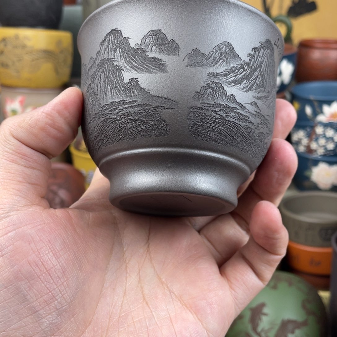 紫砂茶杯紫砂茶杯