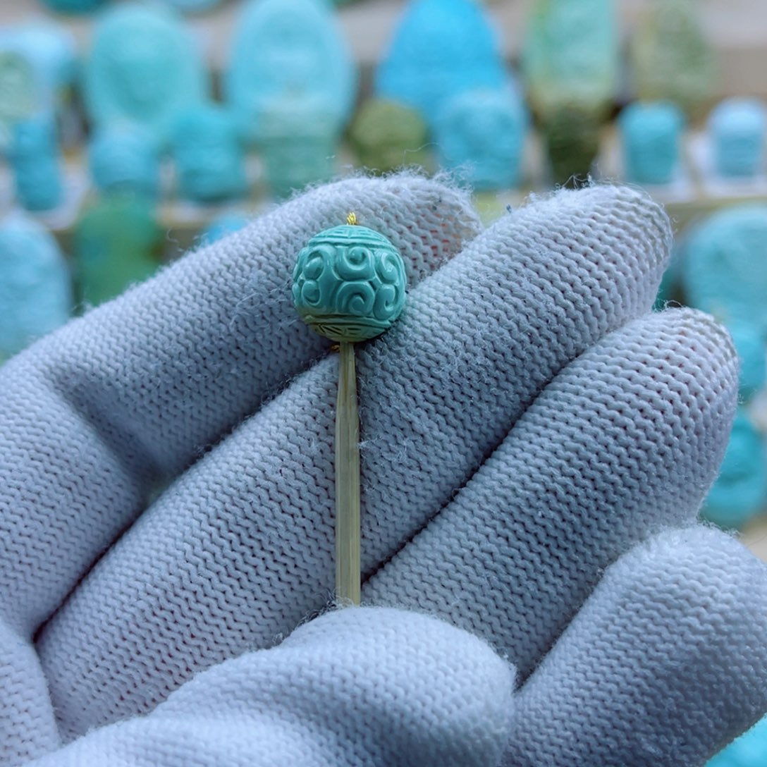 绿松石未镶嵌珠宝奇石10+mm