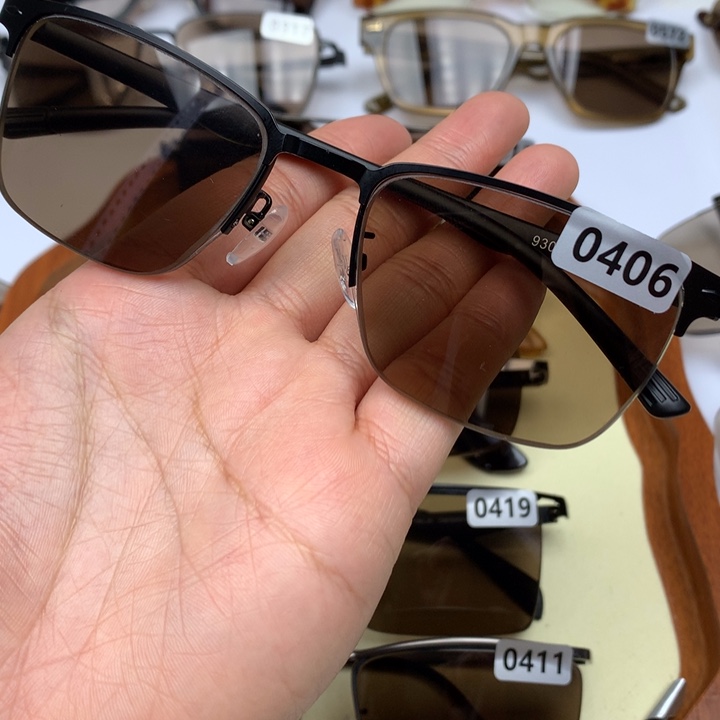 一体款半框茶水晶0406