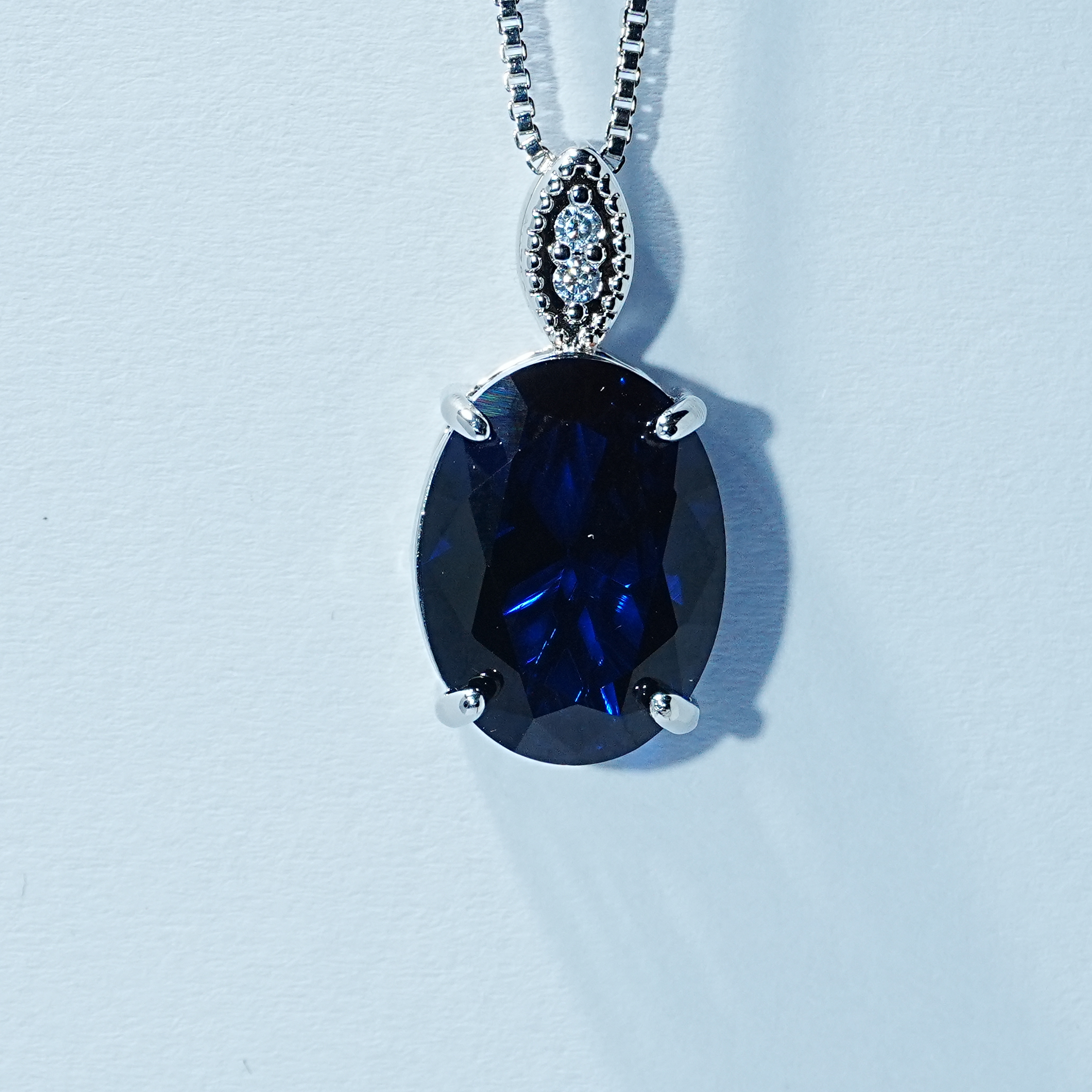 矿区高定-典藏轻奢-蓝宝石-吊坠-469