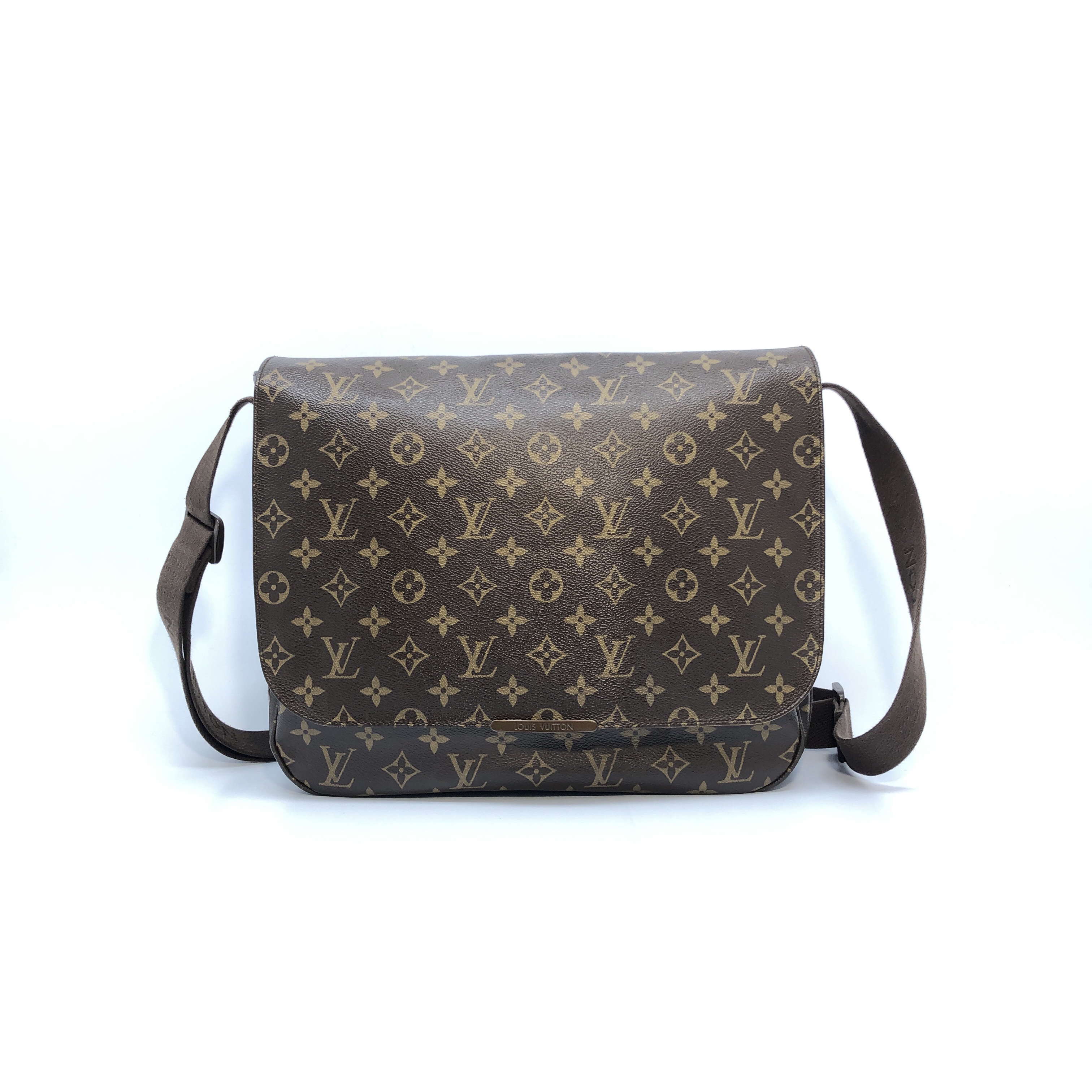 95新 LouisVuitton/路易威登 棕老花邮差包/4264号时尚