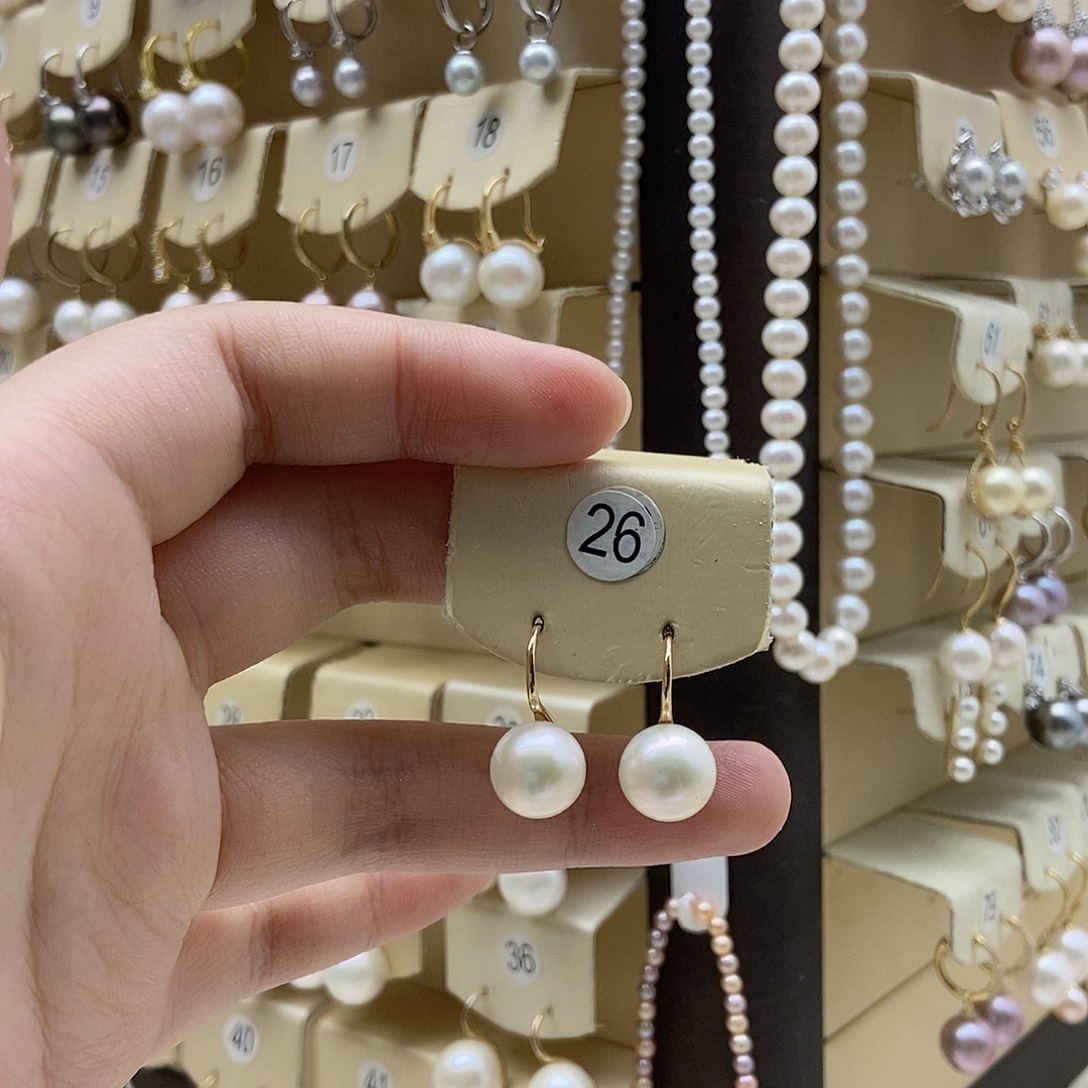 未镶嵌耳饰淡水珍珠10