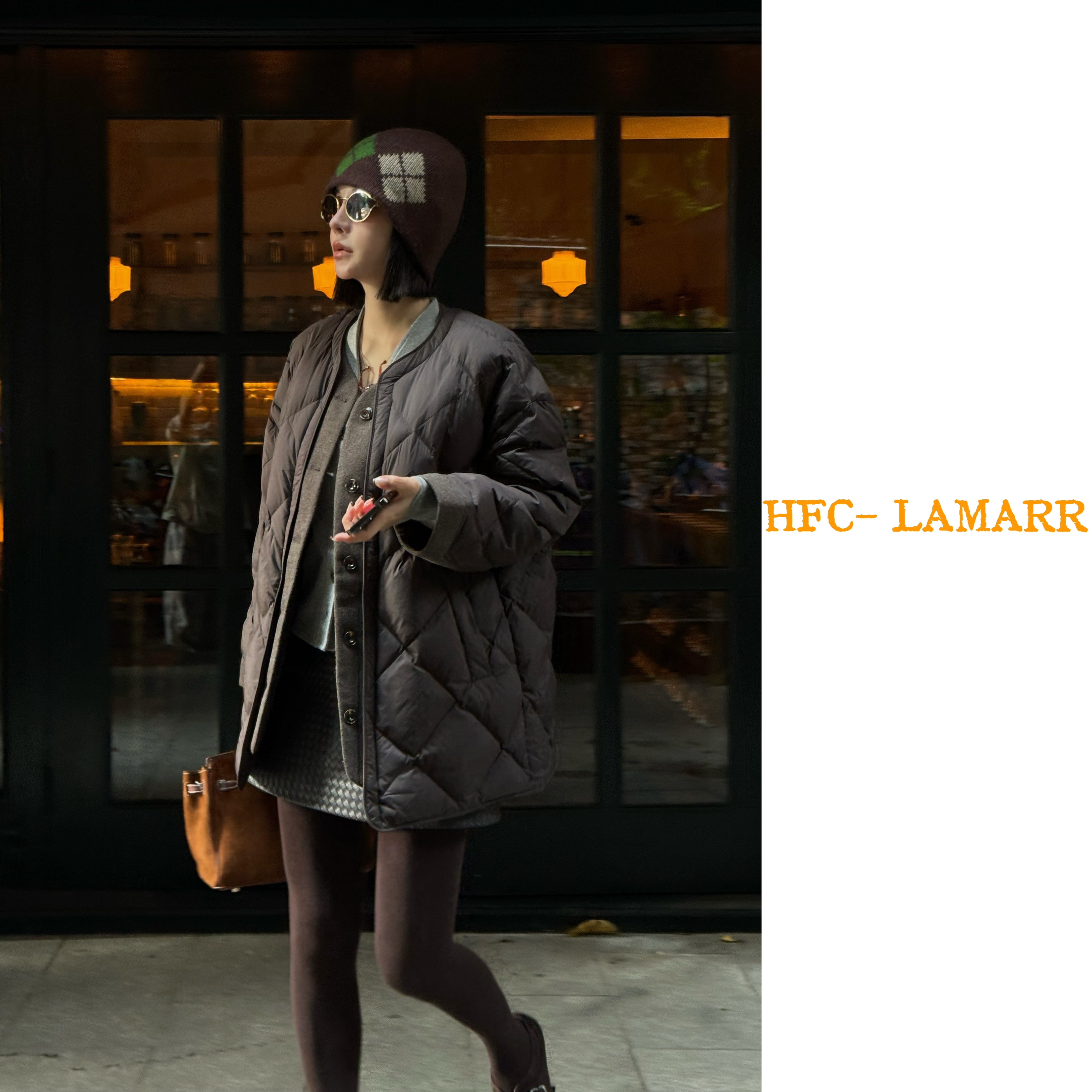 【何發财】暖意绵绵 90白鸭绒极简落肩宽松保暖羽绒服 W10173