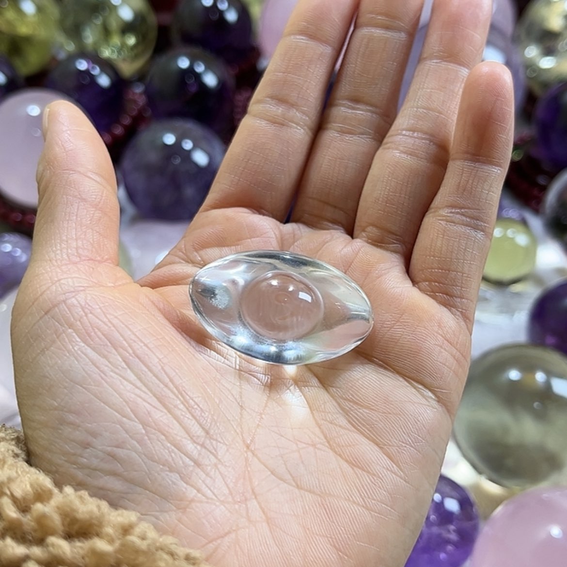 【闪购商品】水晶摆件元宝未镶嵌