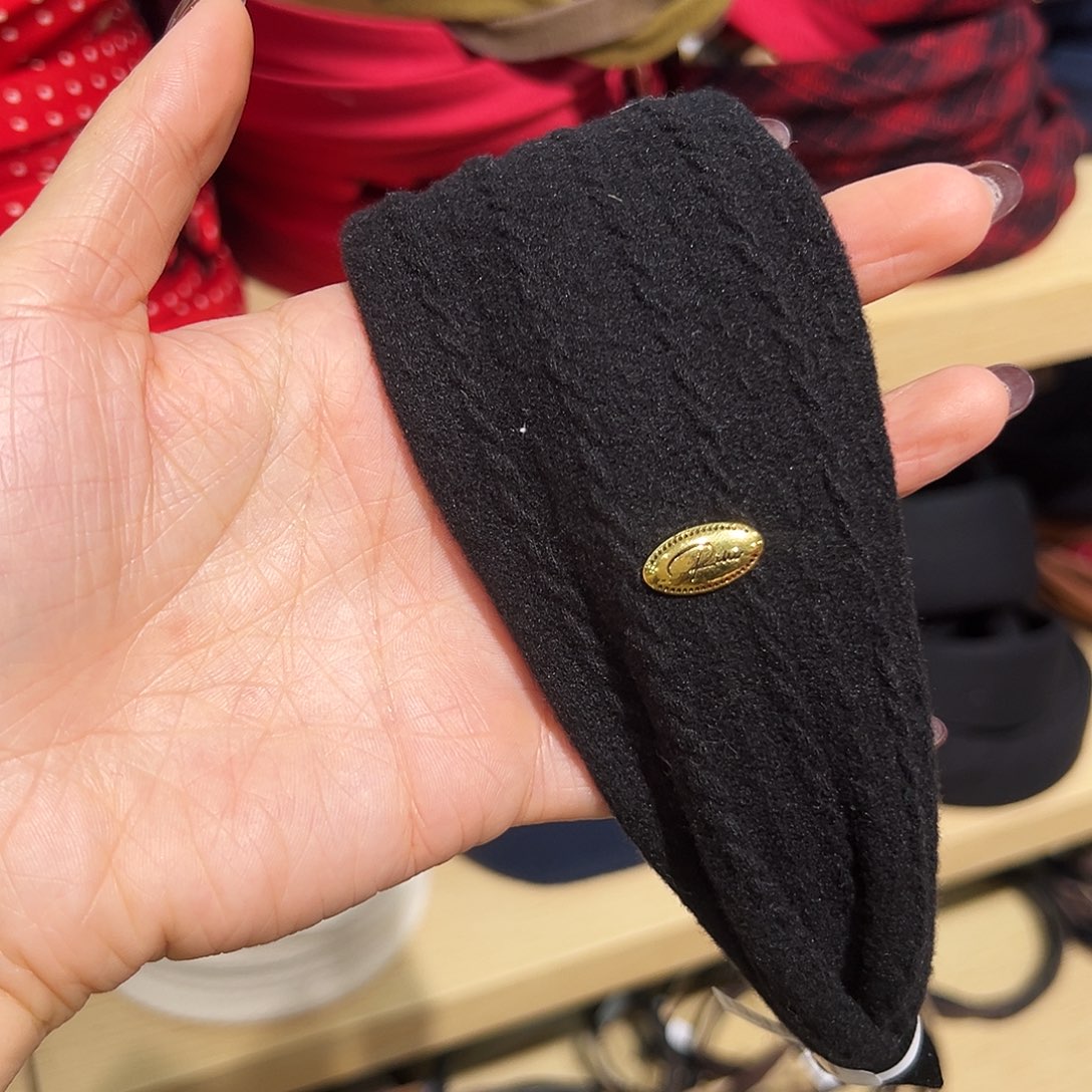 皮质非金属黑色金豆子发箍