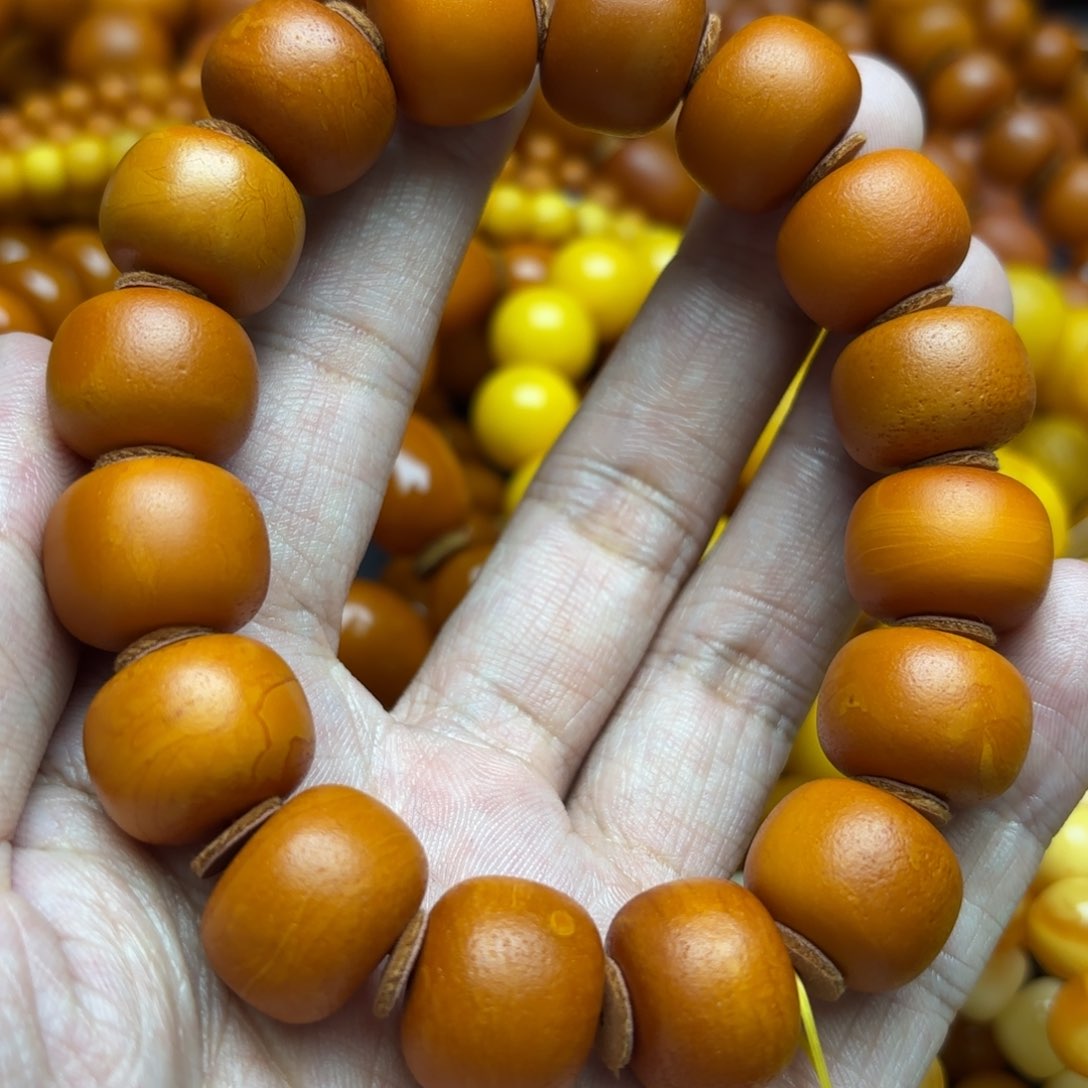 未镶嵌琥珀手链蜜蜡